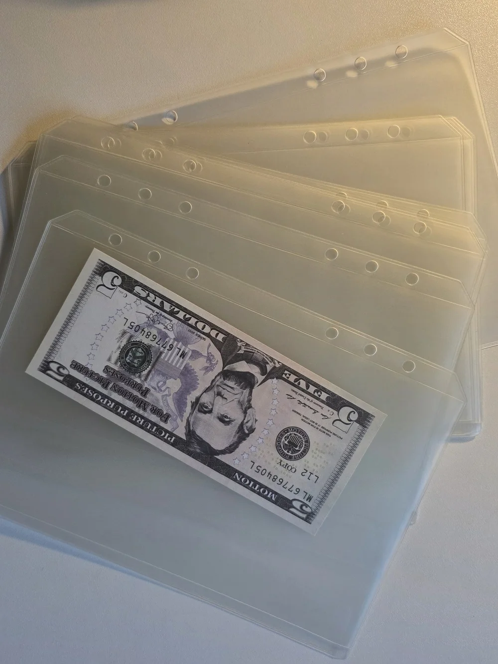 A5 Glitter Black Budget Planner Binder With 11 Sleeves